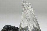 Quartz Crystals On Sparkling Bladed Hematite - Lechang Mine #225999-5
